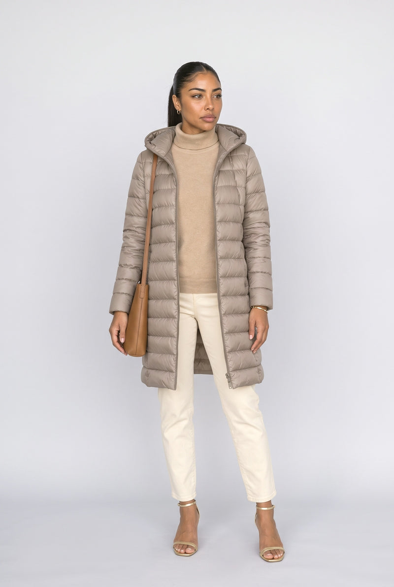 Khaki Puffer Jacket