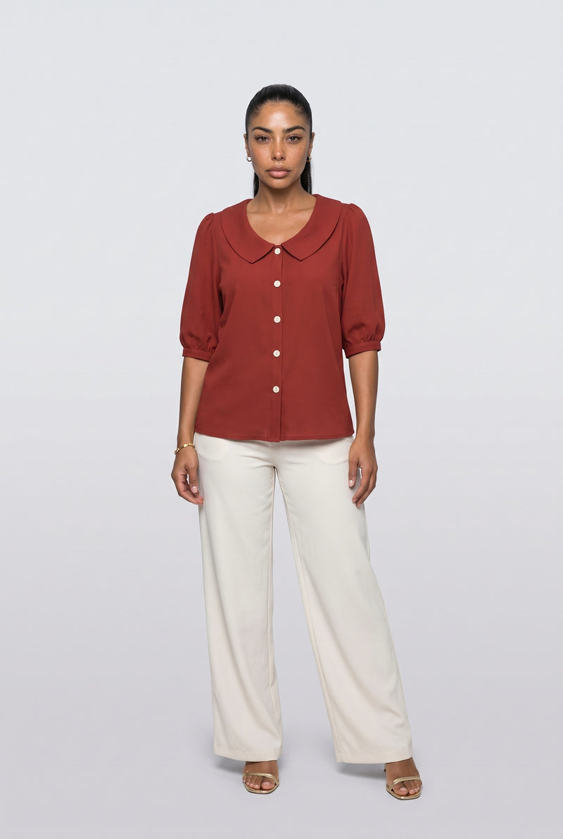 Red Yellow Blouse