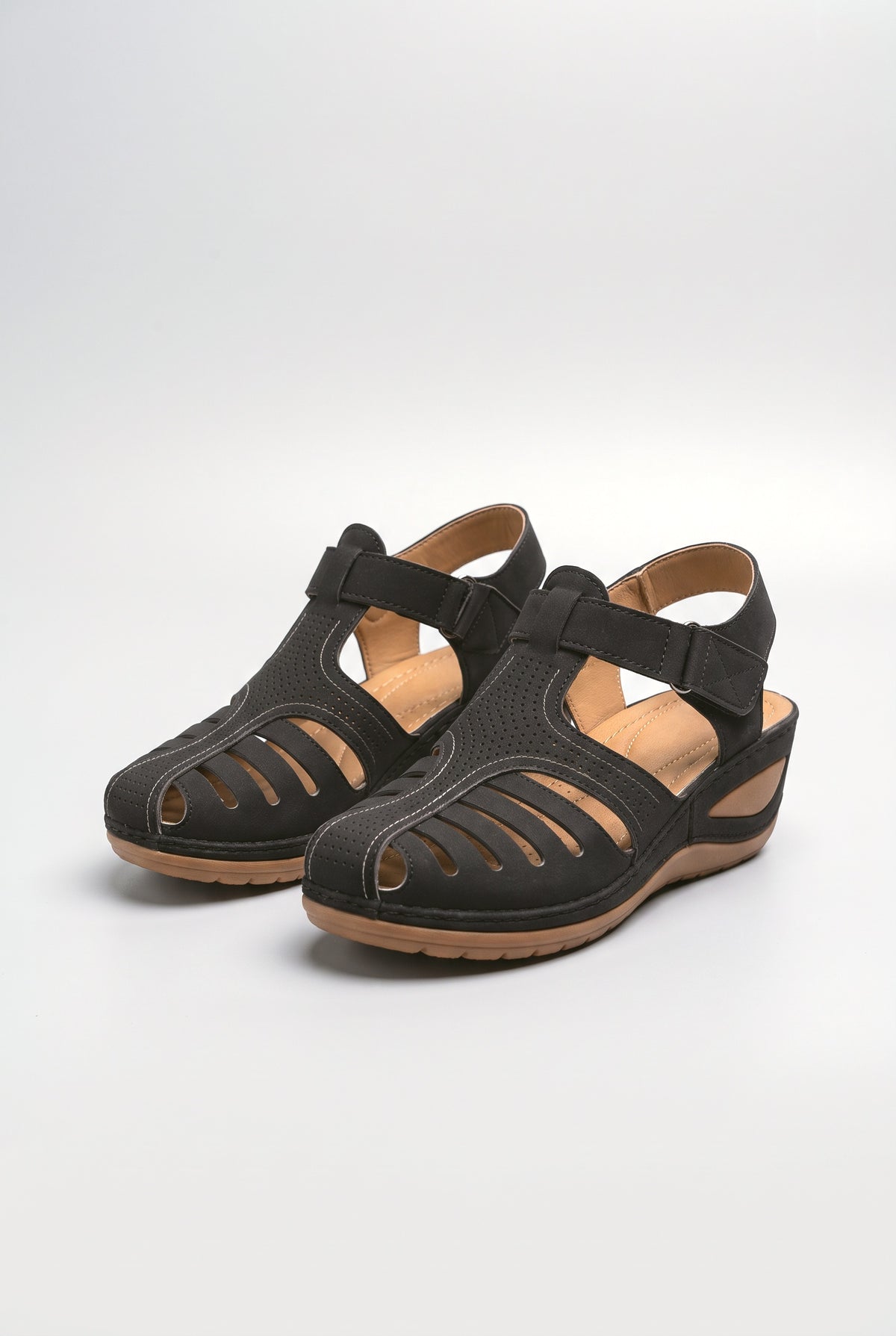 Cutout Platform Sandals