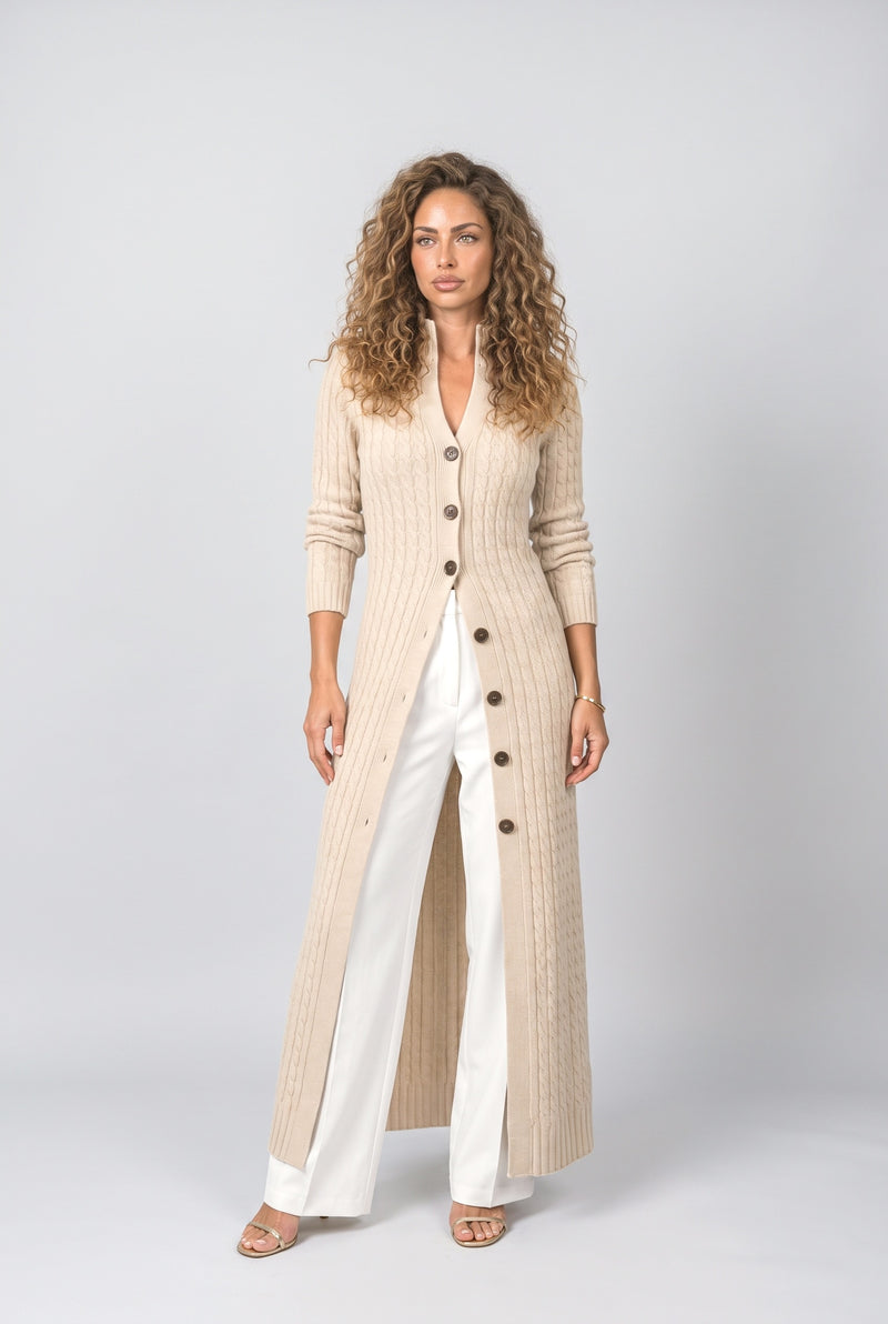 Apricot Knit Cardigan