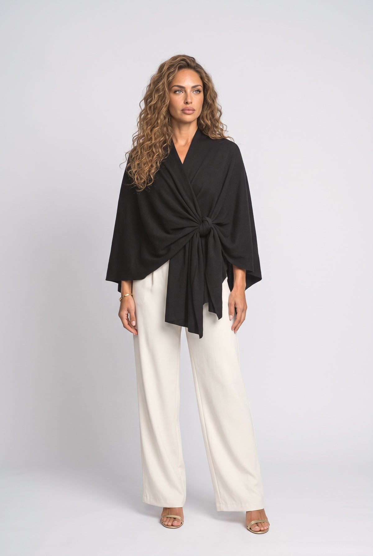 Knit Wrap Pullover Sweater