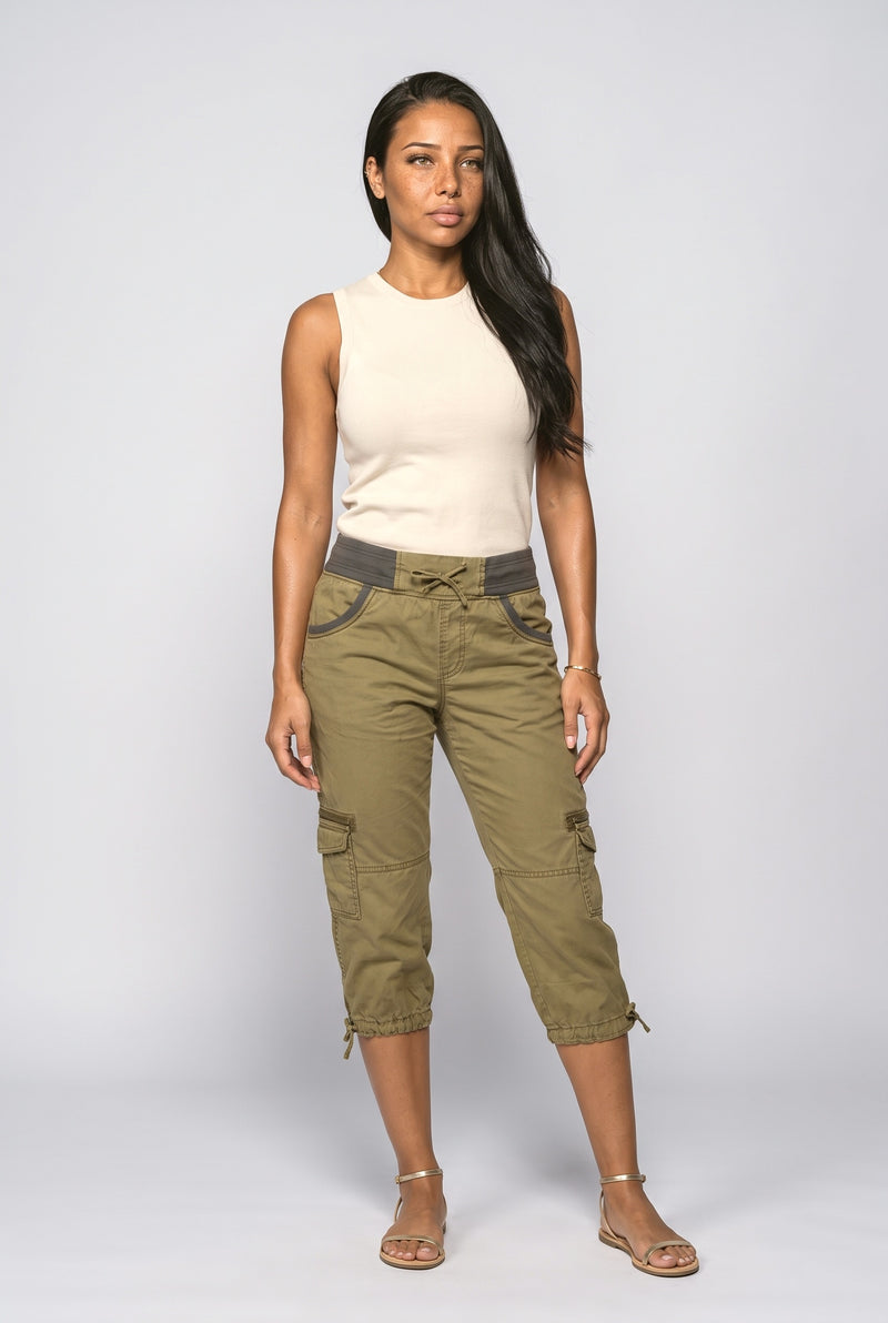 Green Black Cargo Pants