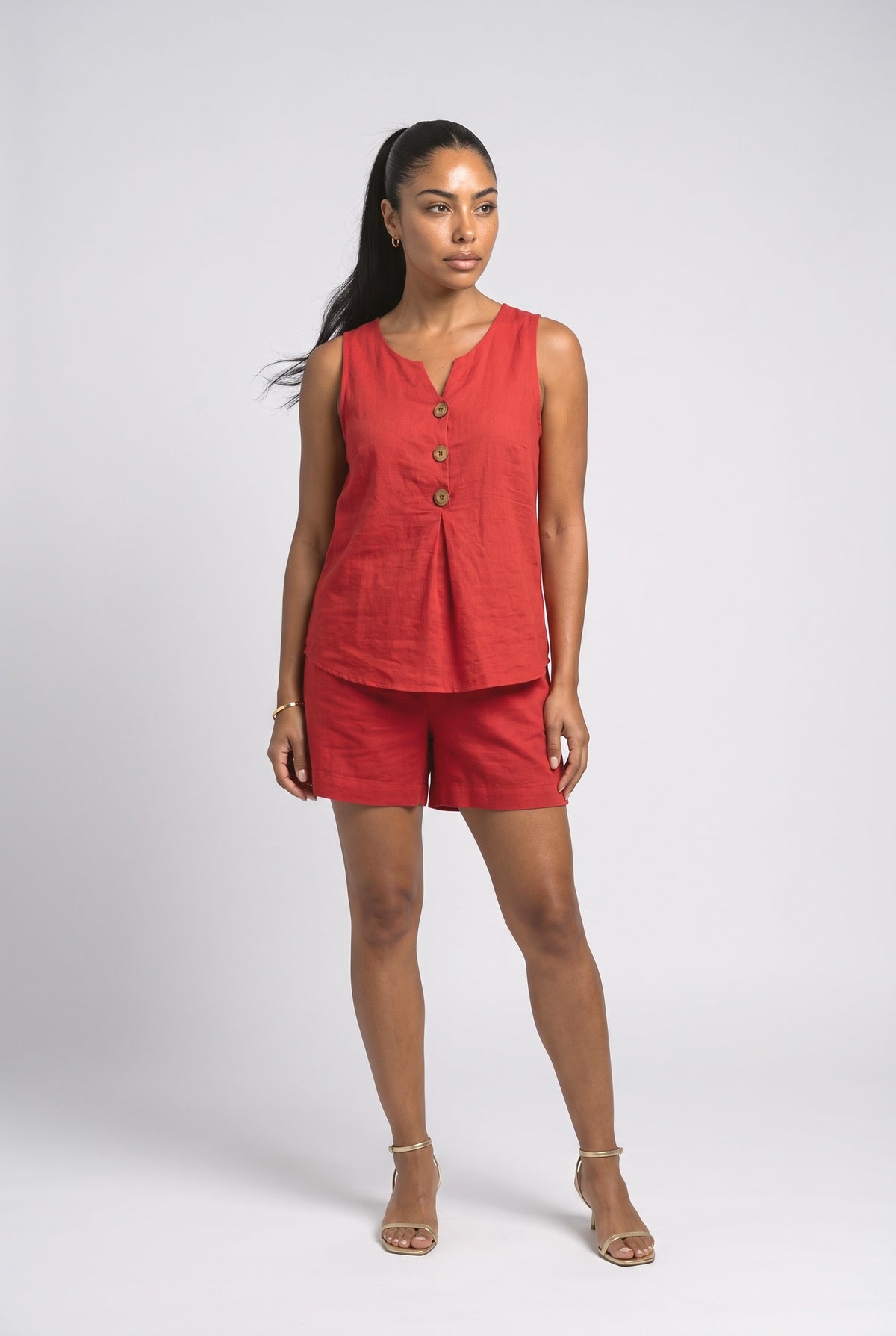 Sleeveless Matching Set Women