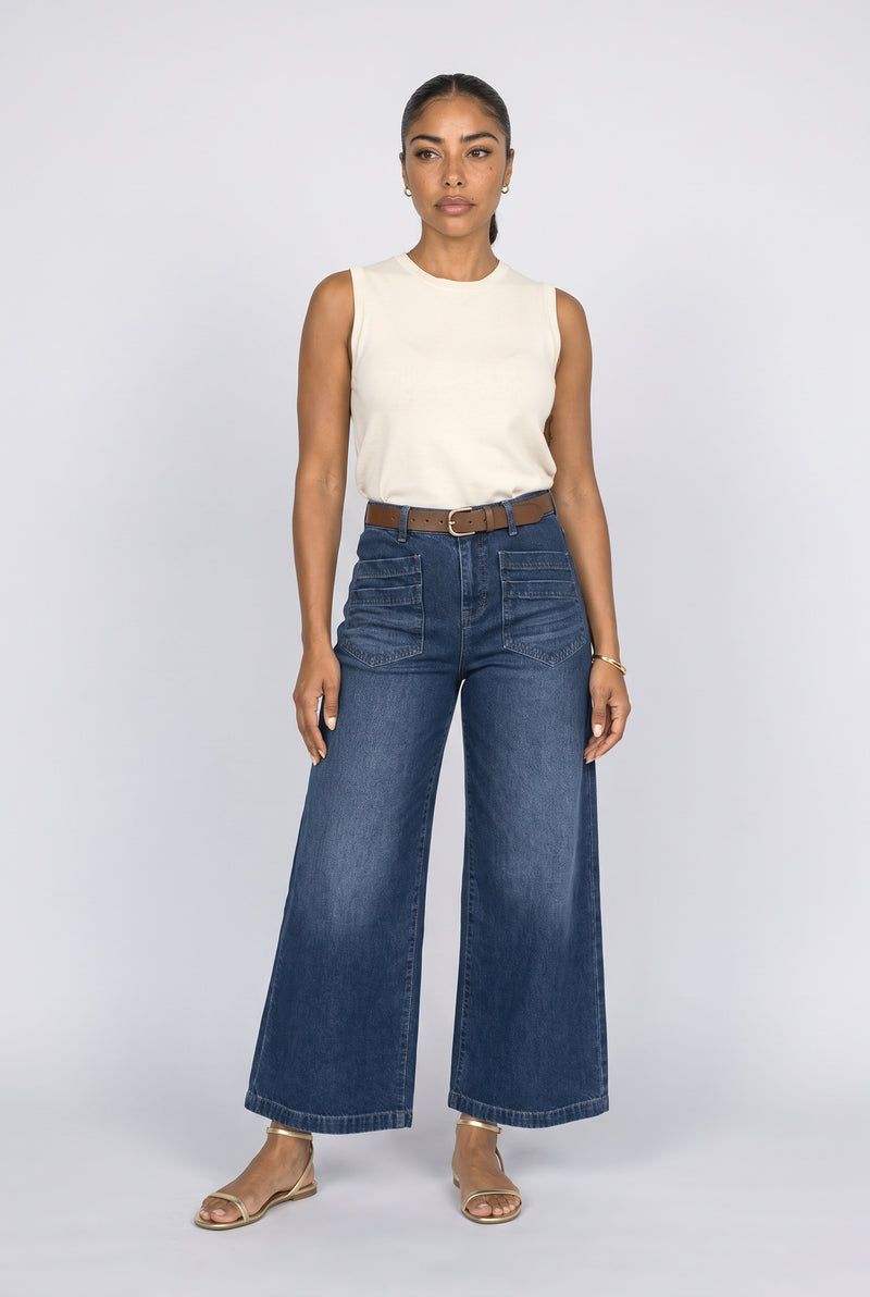 Dark Blue Light Blue Jeans