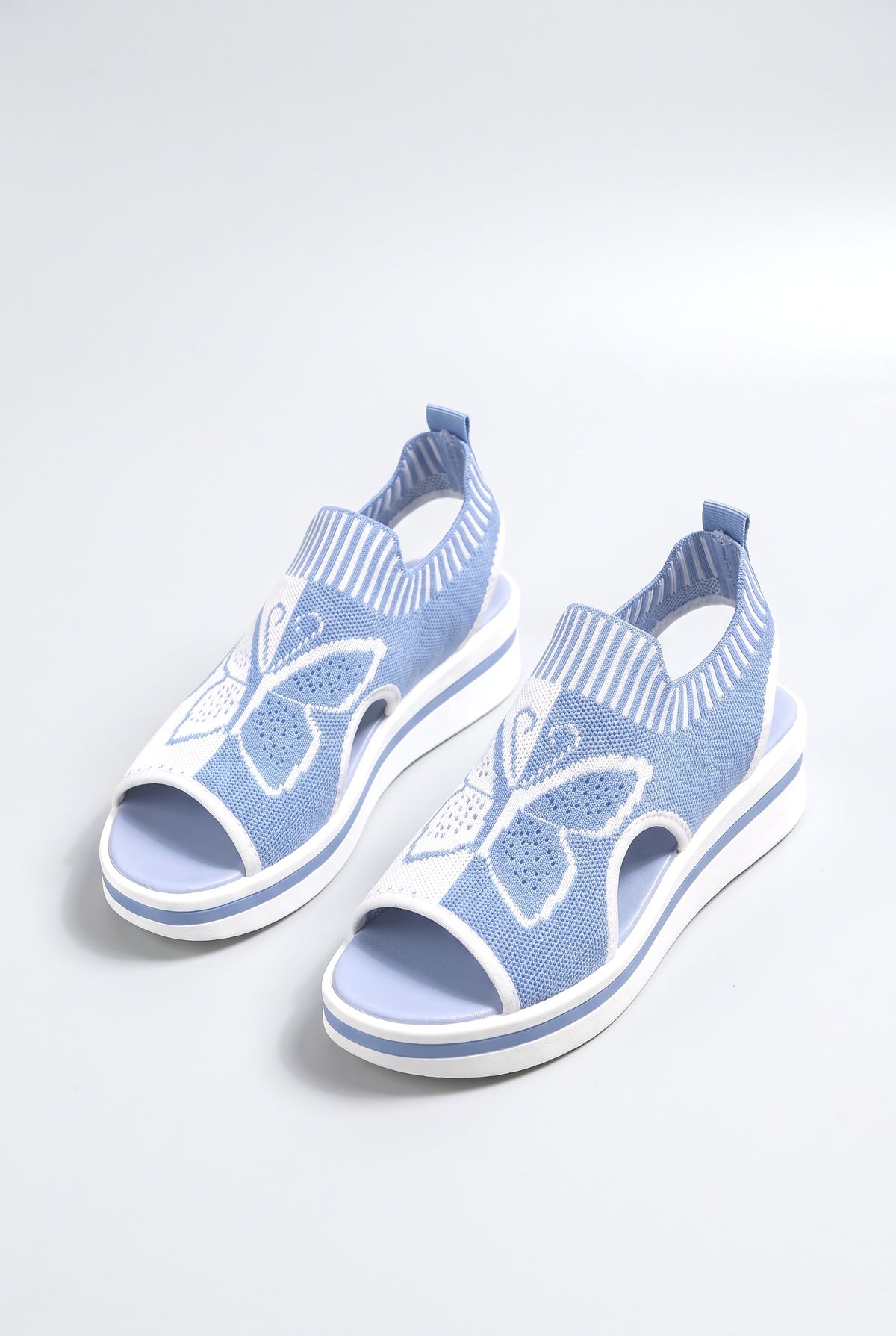 Knit Platform Sandals