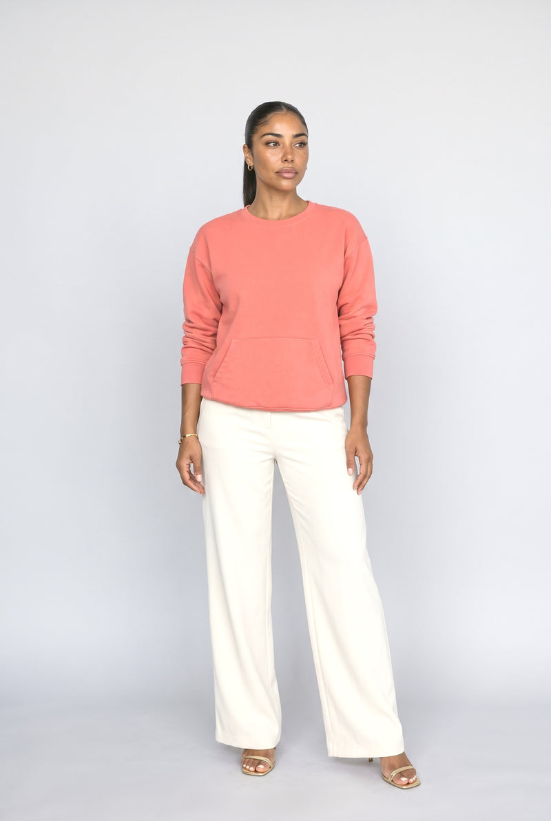 Light Red Oversized Sweatshirt