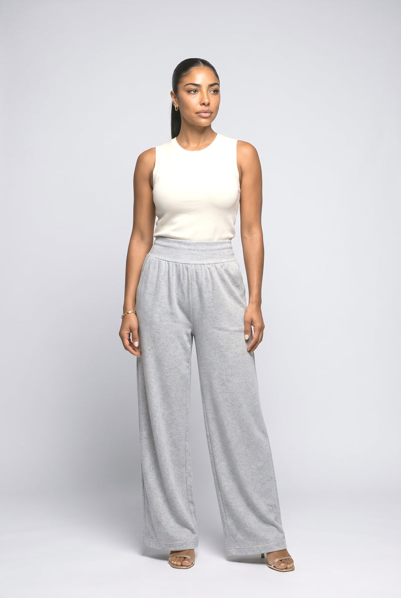 Light Grey Wide Leg Pants