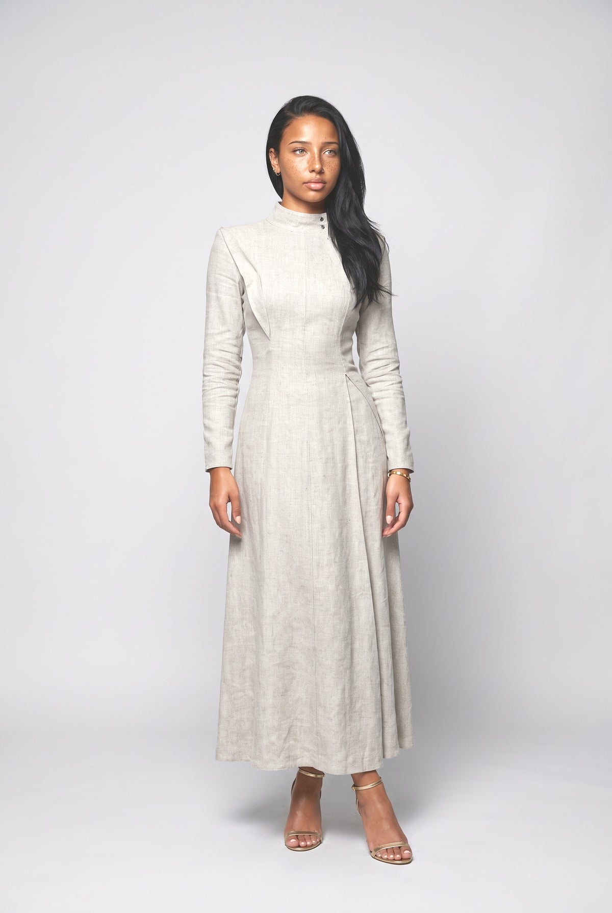 Long Sleeve Outfit Set, apricot