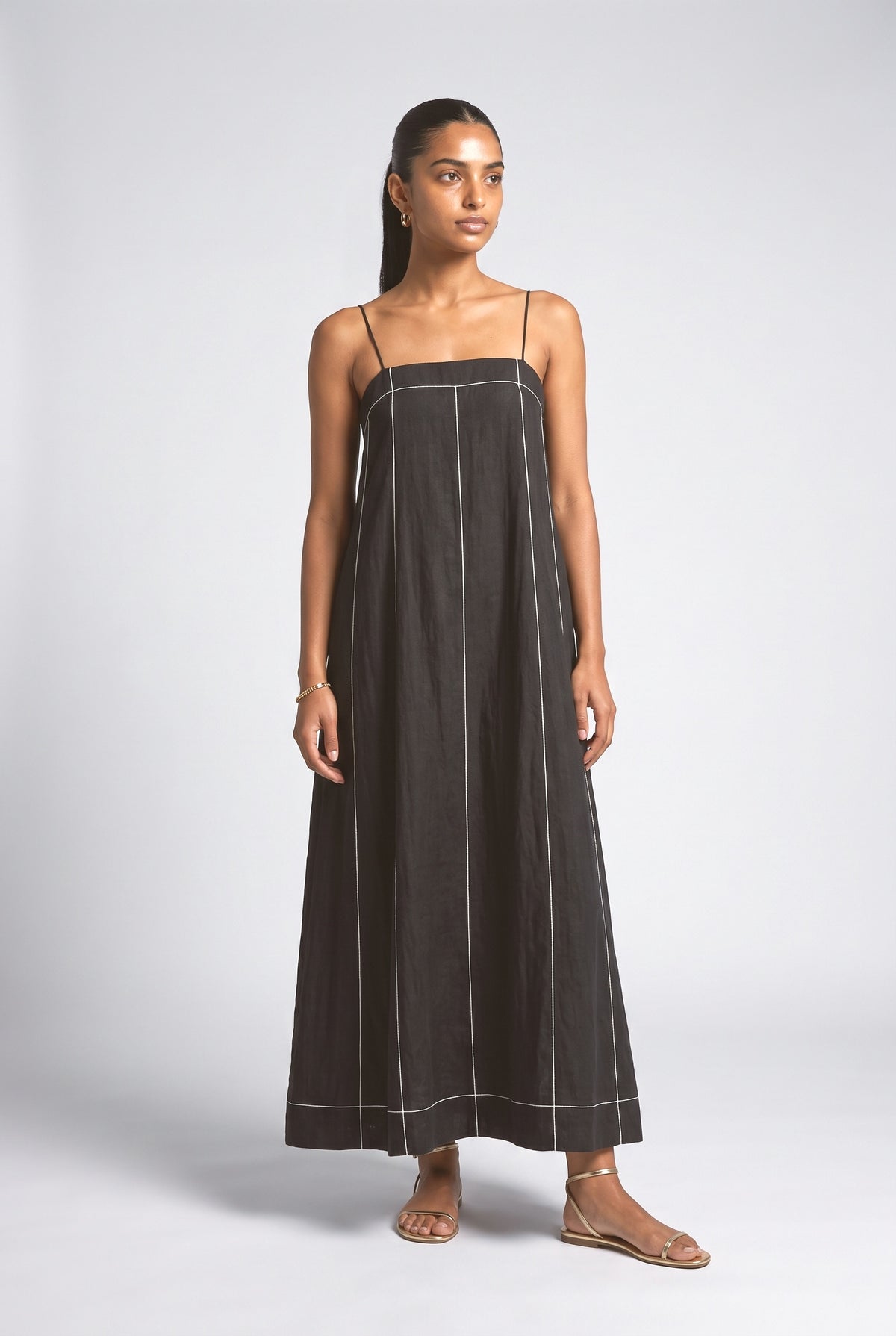 Sleeveless Maxi Dress, black