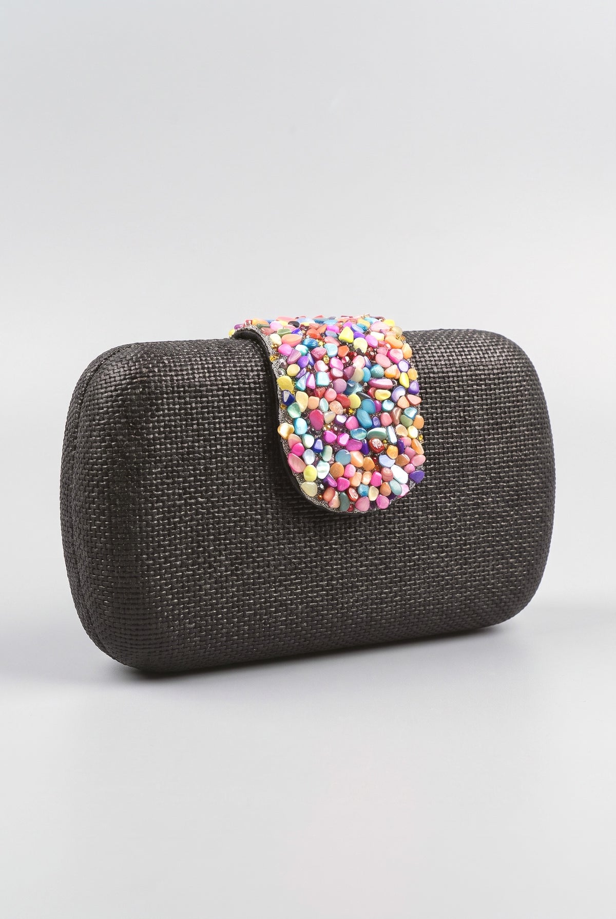 Simple Woven Evening Bag All-match Bag, black