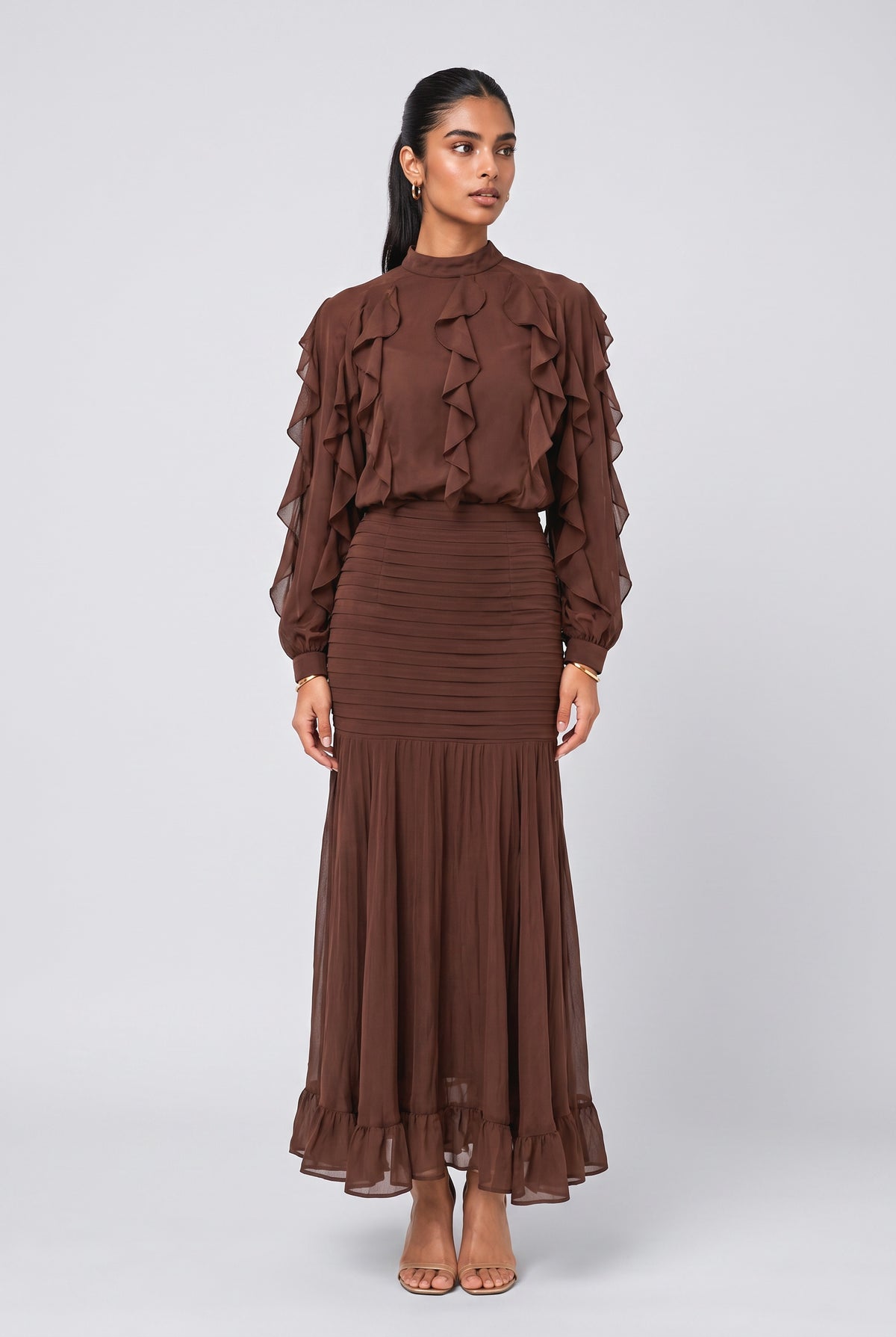 Mermaid Outfit Set, brown