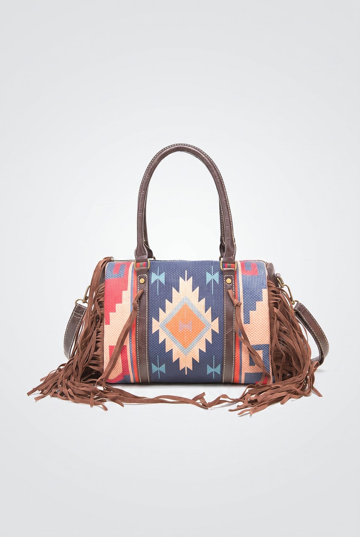 Bohemian Fringe Crossbody Bag, dark blue