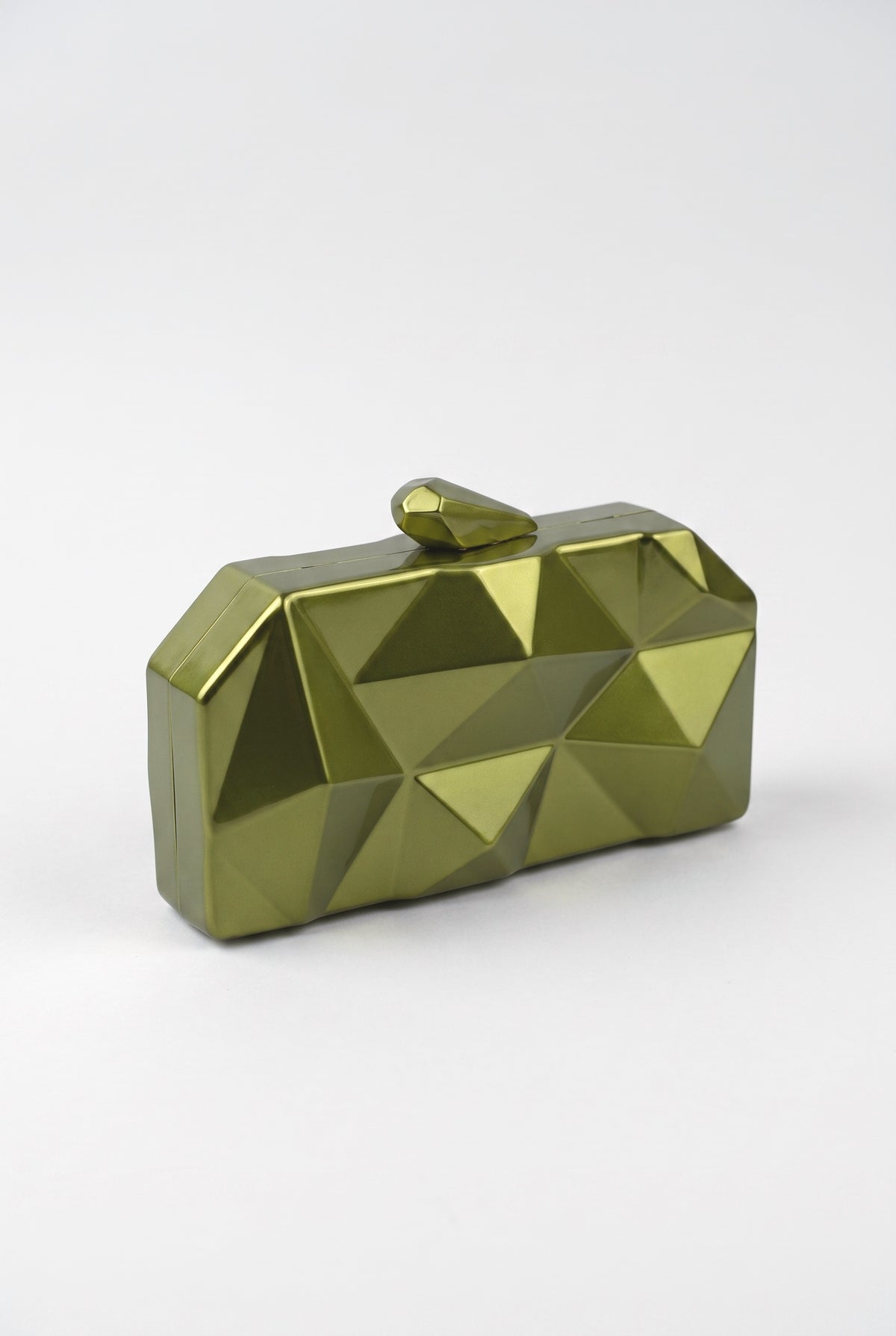 Irregular Design Clutch Chain Bag, gold