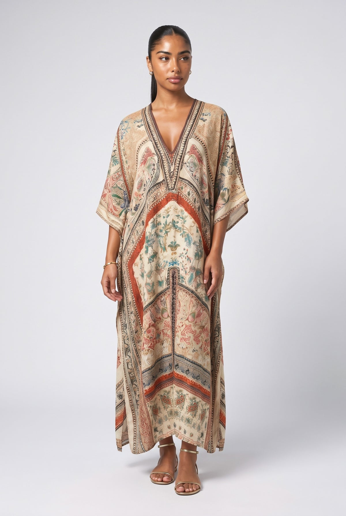 Multicolor Oversized Maxi Dress, multi