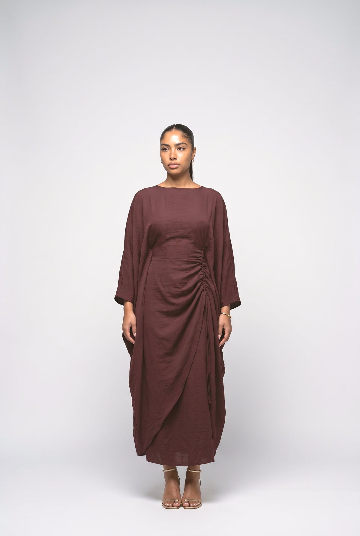 Batwing Sleeve Outfit Set, purple