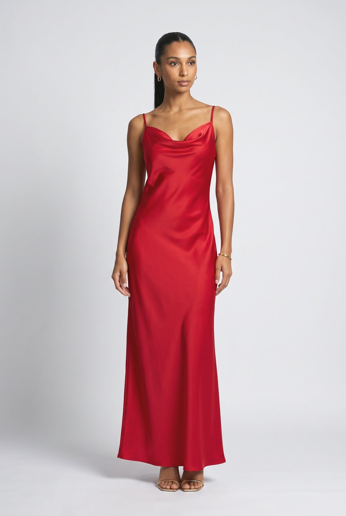 Bordeaux Maxi Dress, red