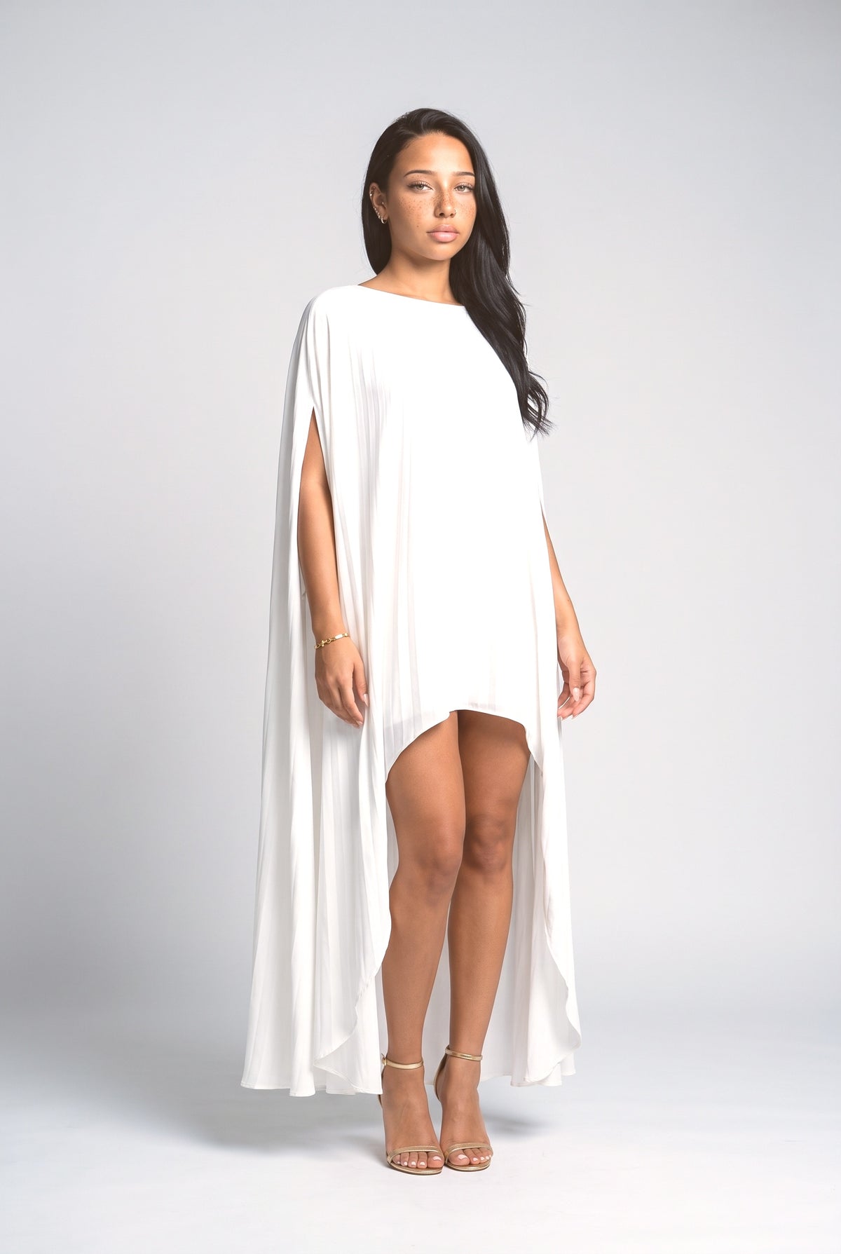 White Pleated Outfit Set, white set