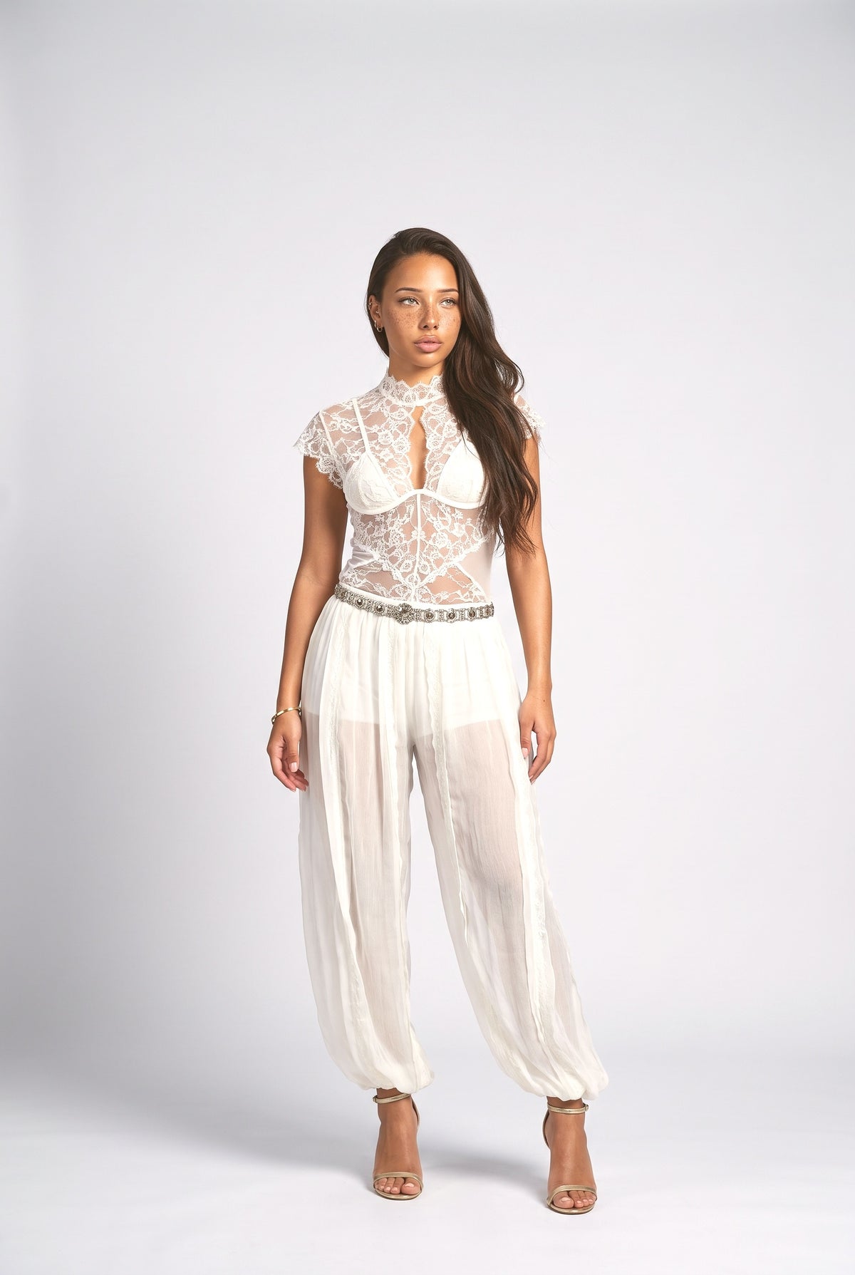 White Lace Outfit Set, white set