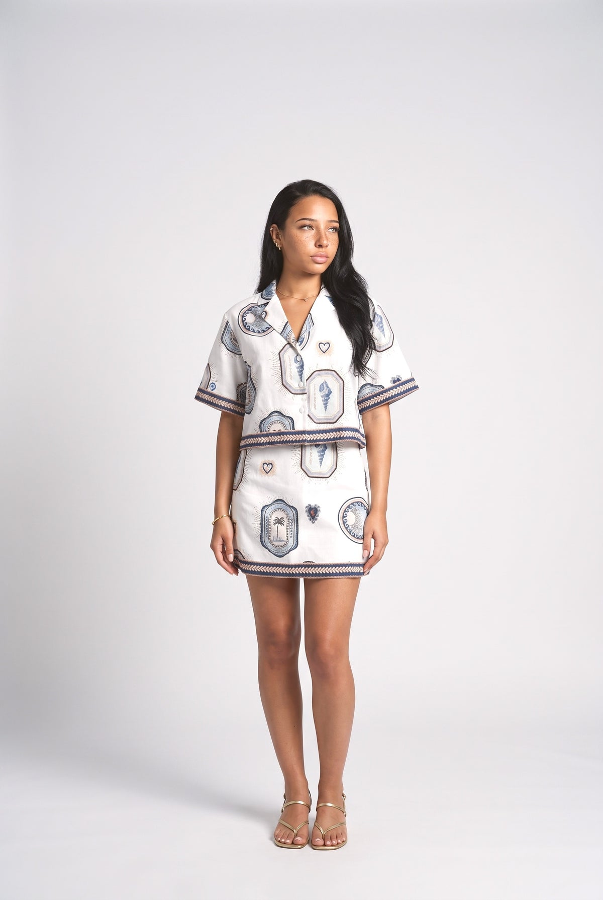 A-Line Outfit Set, white top