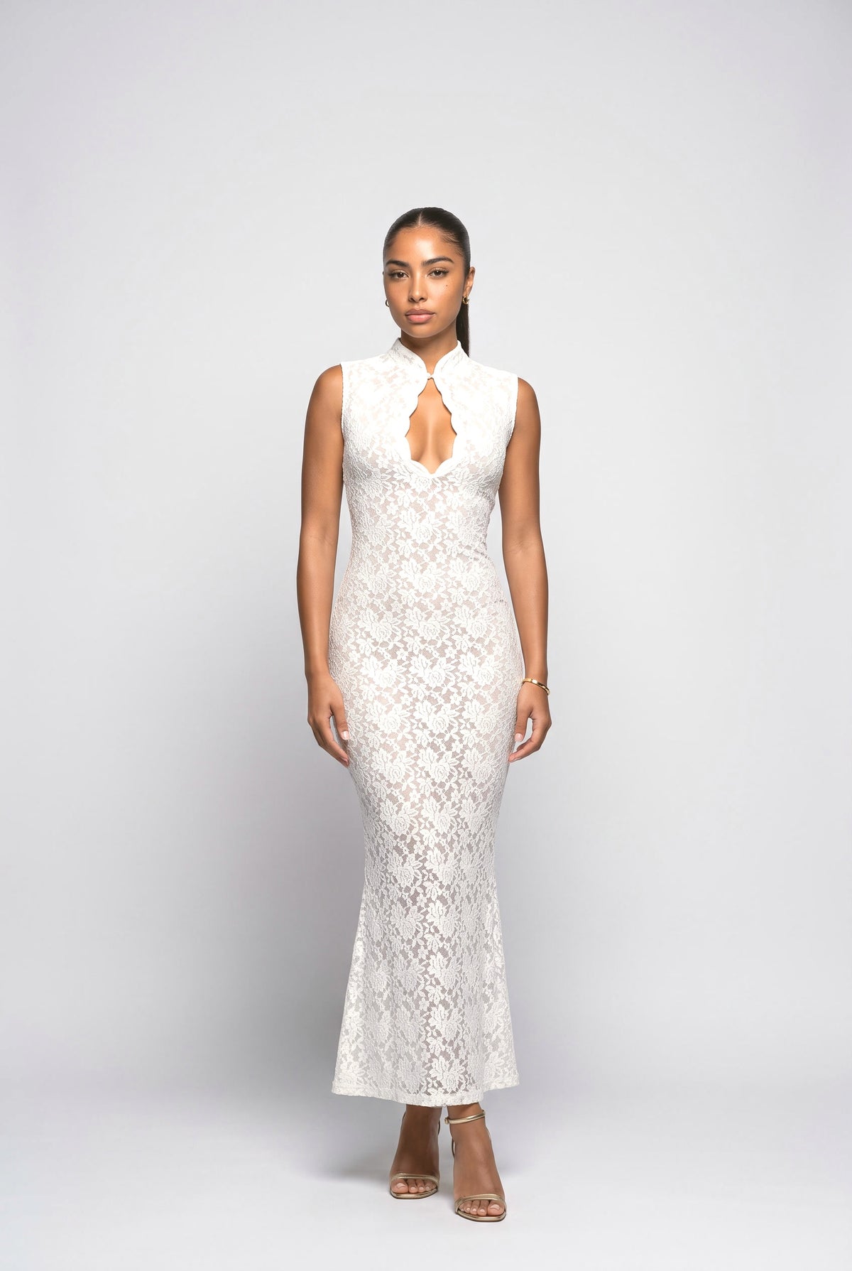 White Lace Dress, white
