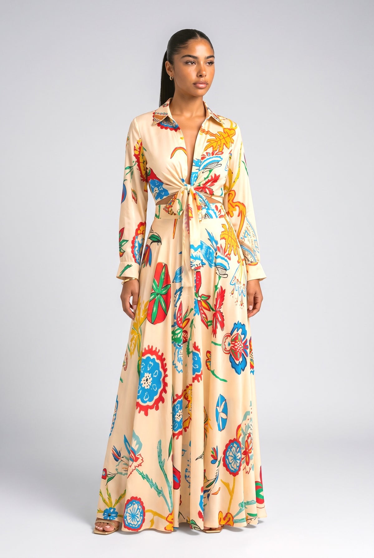 Yellow Floral Outfit Set, yellow
