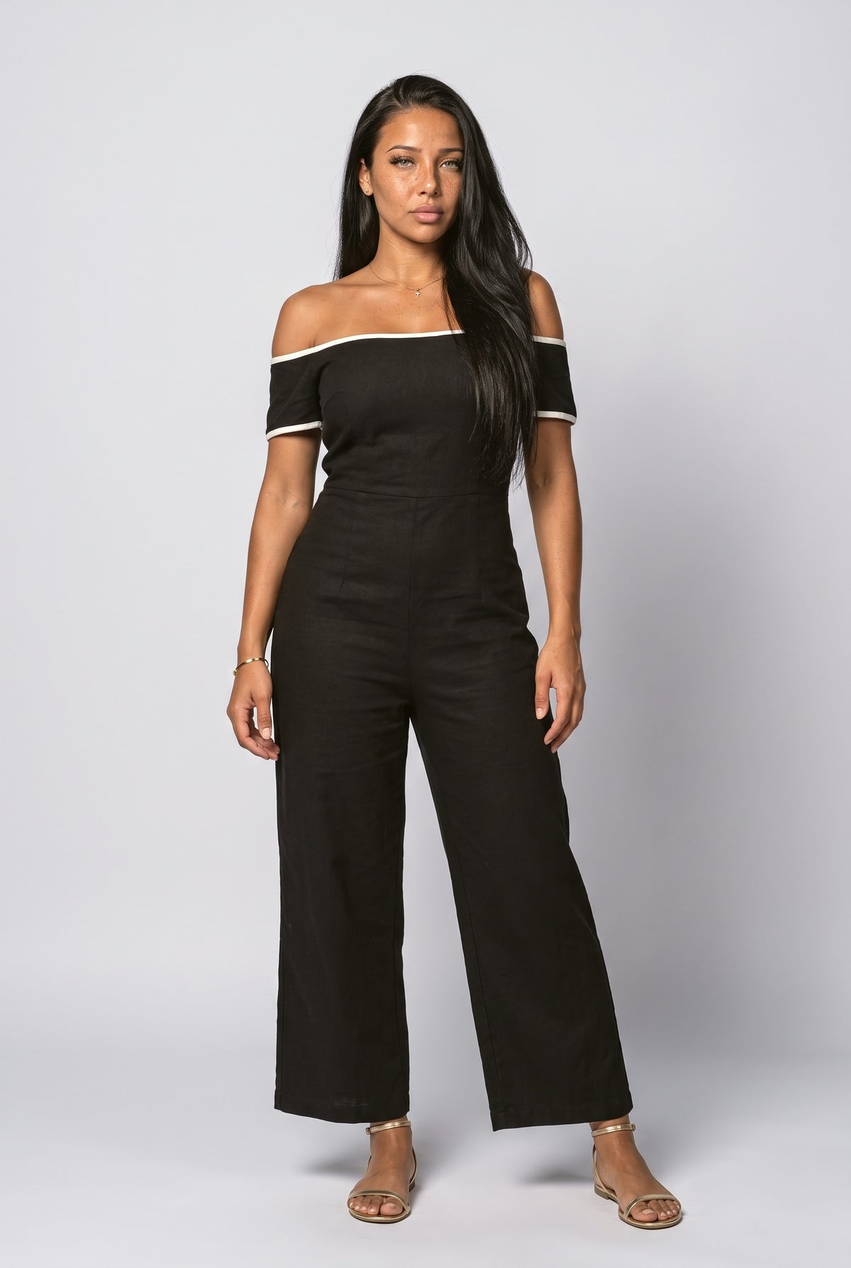 Off-Shoulder Jumpsuit