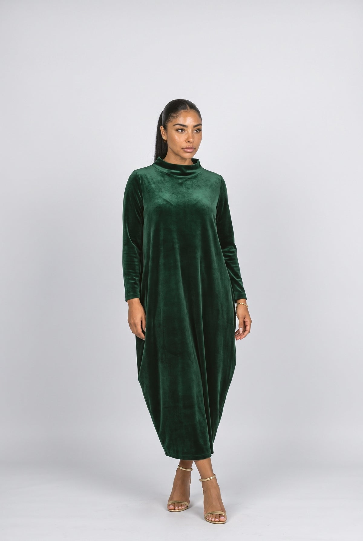 Velvet Midi Dress