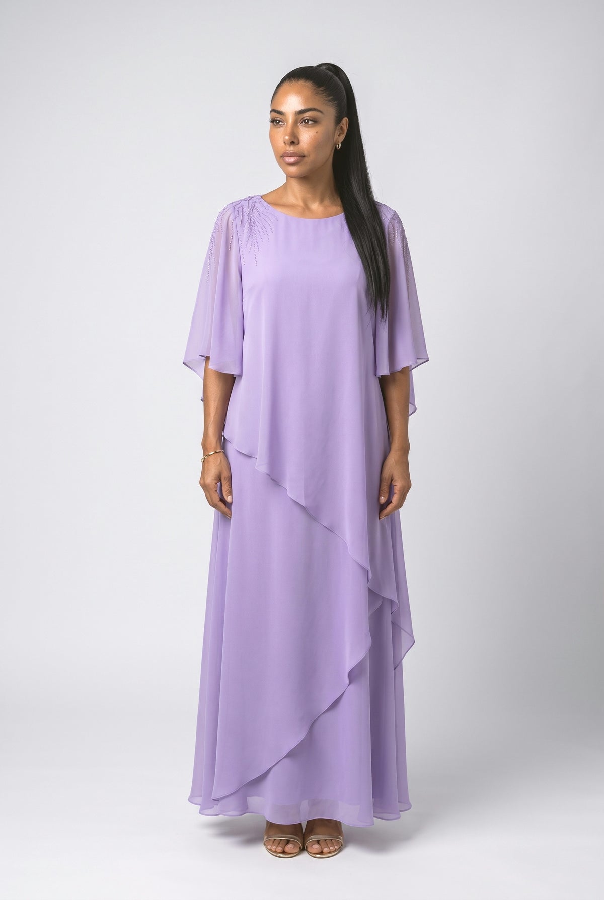 Cape Cocktail Dress