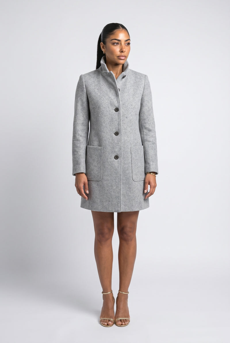 Light Grey Wool Coat