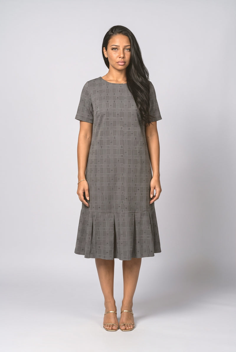 Charcoal Midi Dress