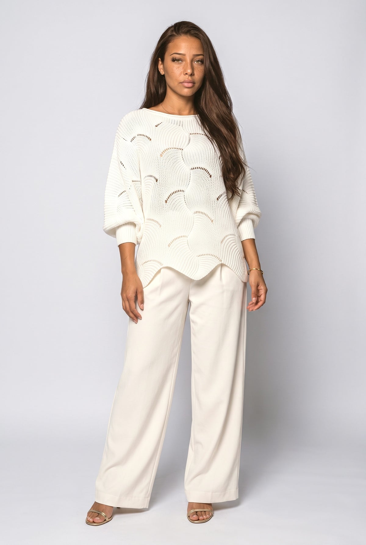 Batwing Sleeve Pullover Sweater