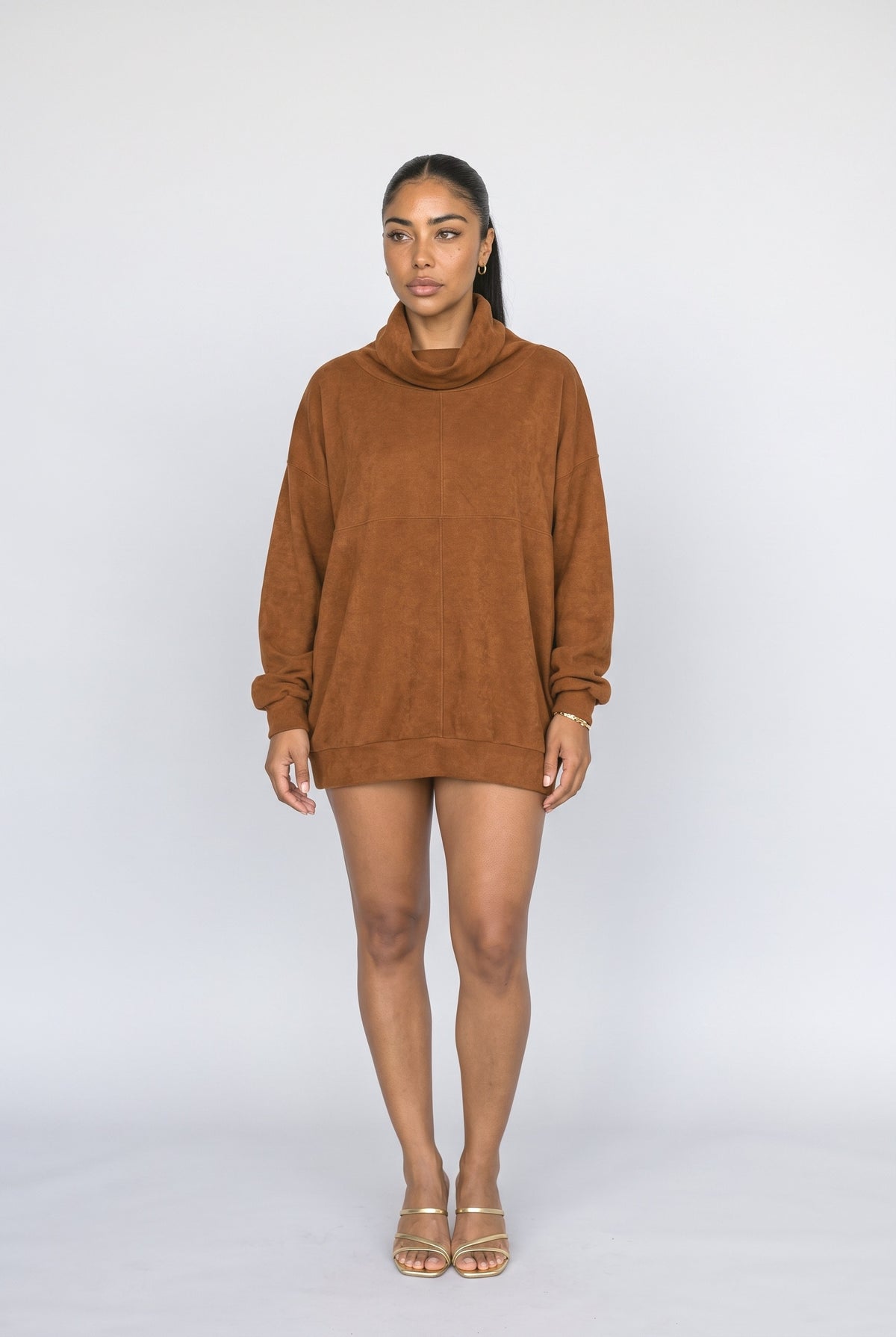 Cowl Neck Oversized Pullover Sweater
