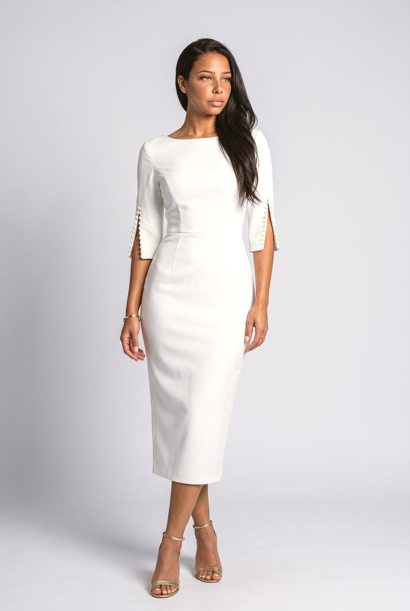 White Midi Dress