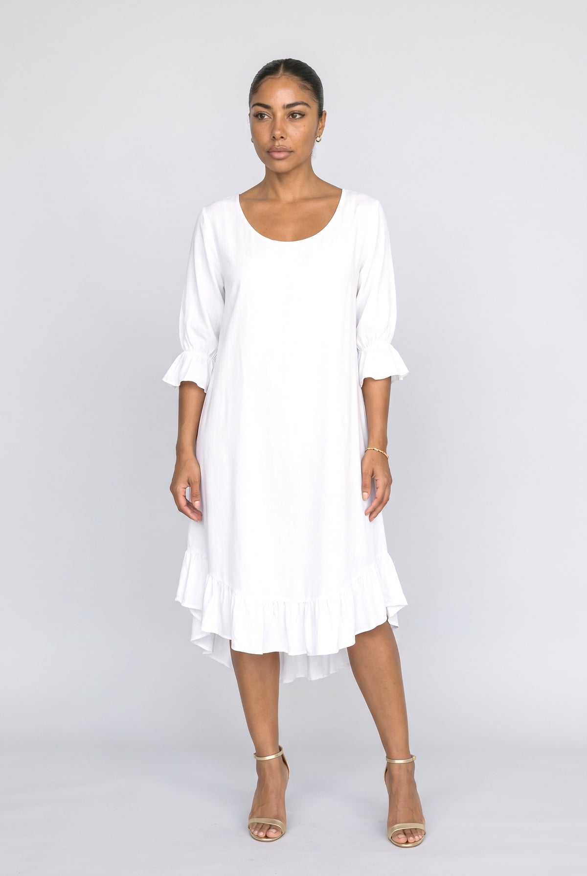 Ruffle Midi Dress