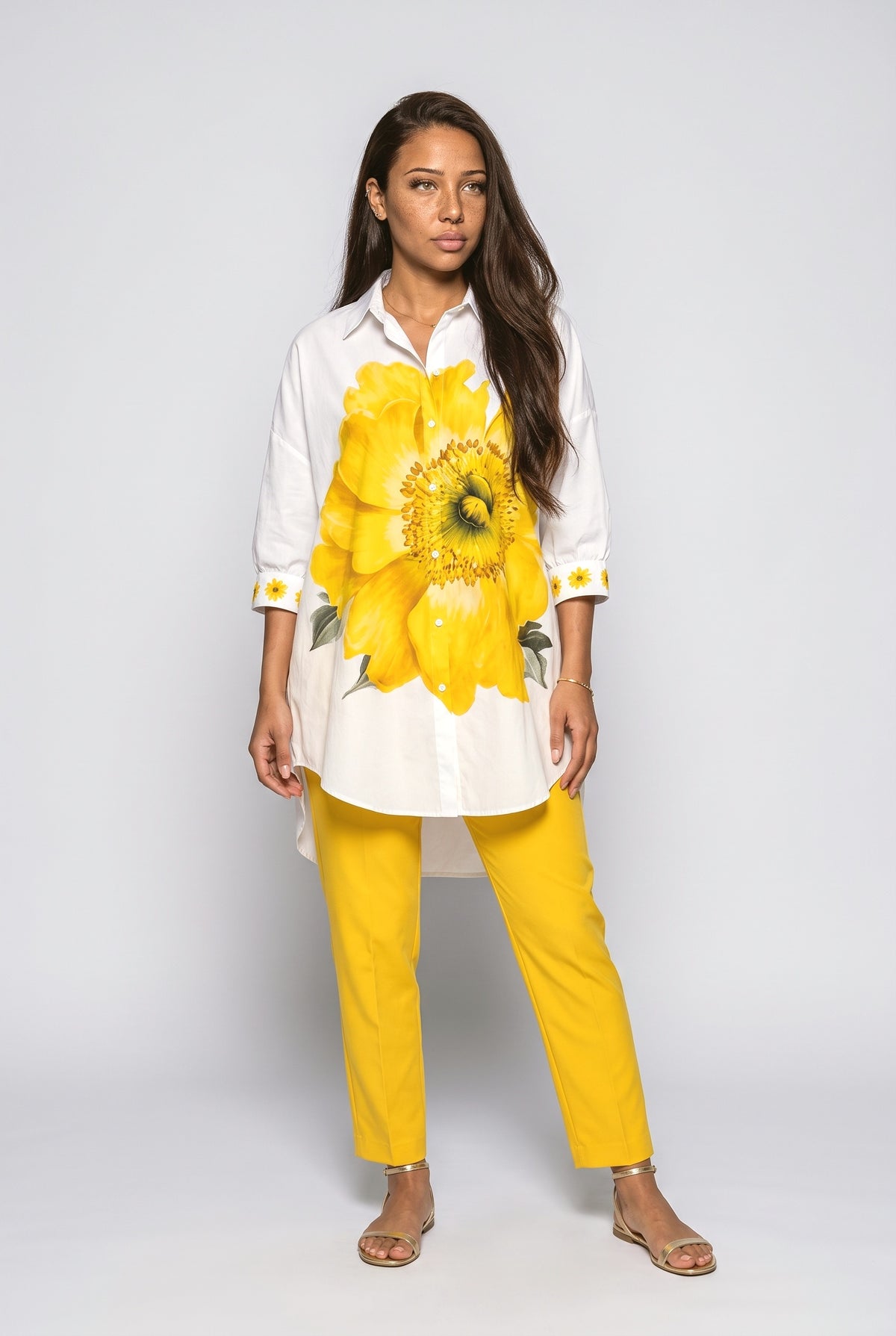 Floral Oversized Two Piece Outfit