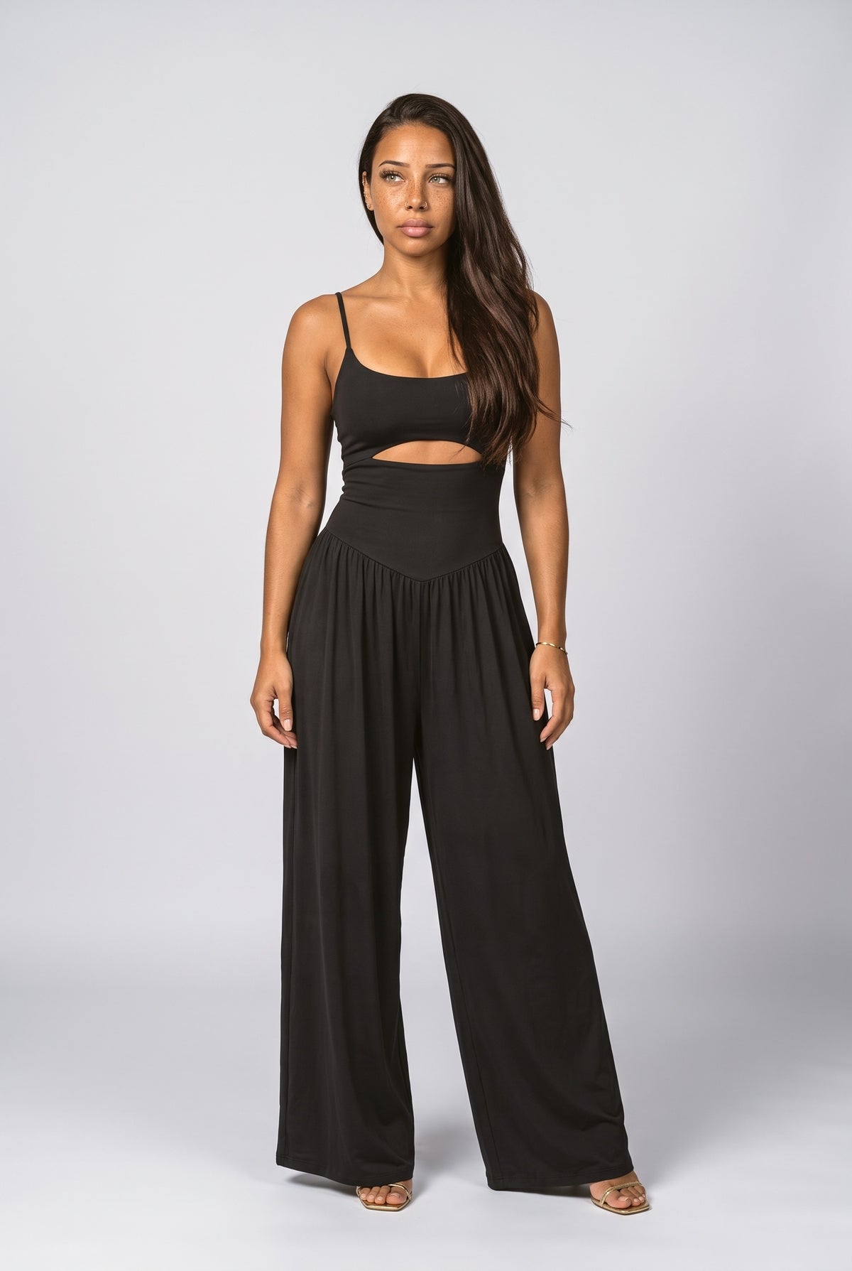 Sleeveless Cutout Jumpsuit