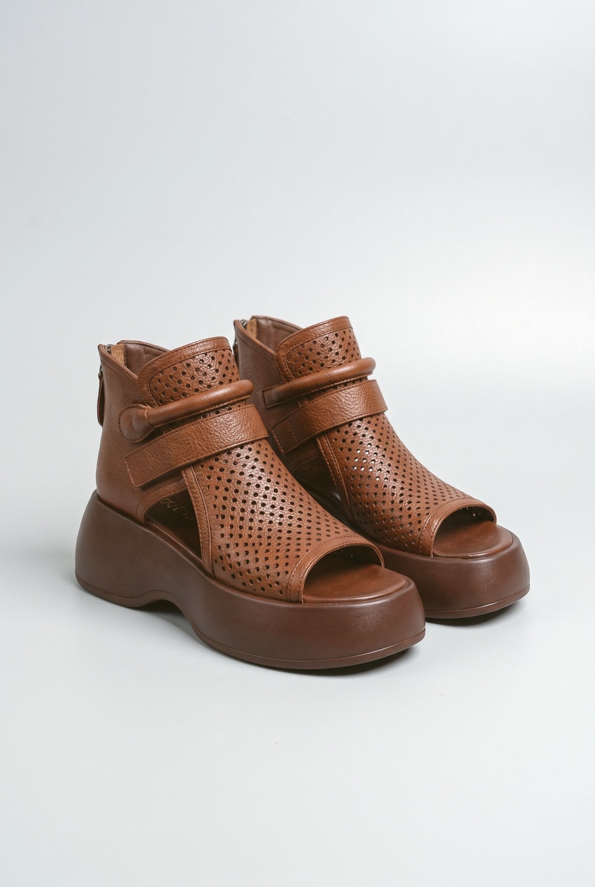 Cutout Platform Sandals