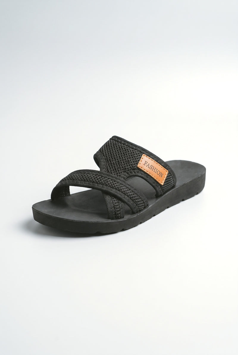 Mesh Platform Sandals