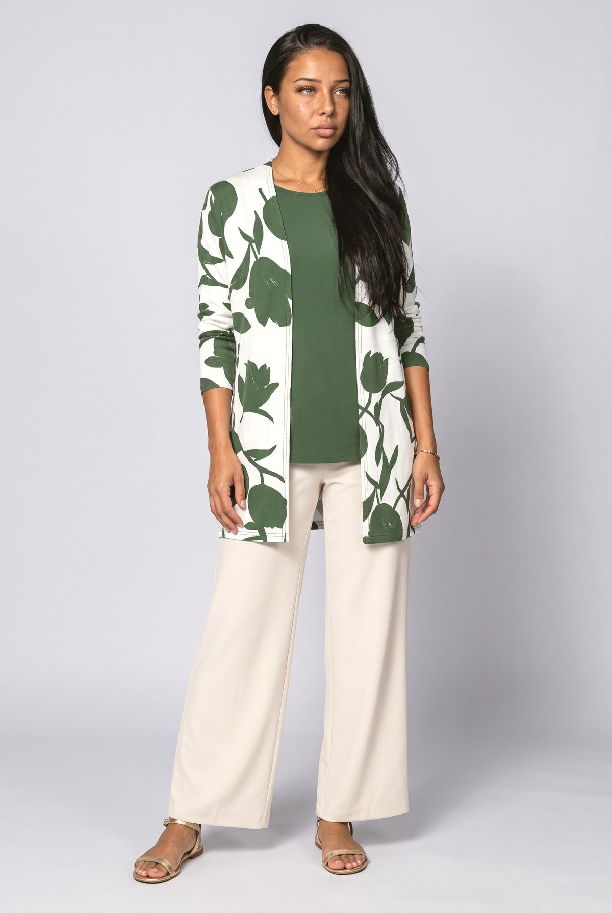 Floral Knit Cardigan