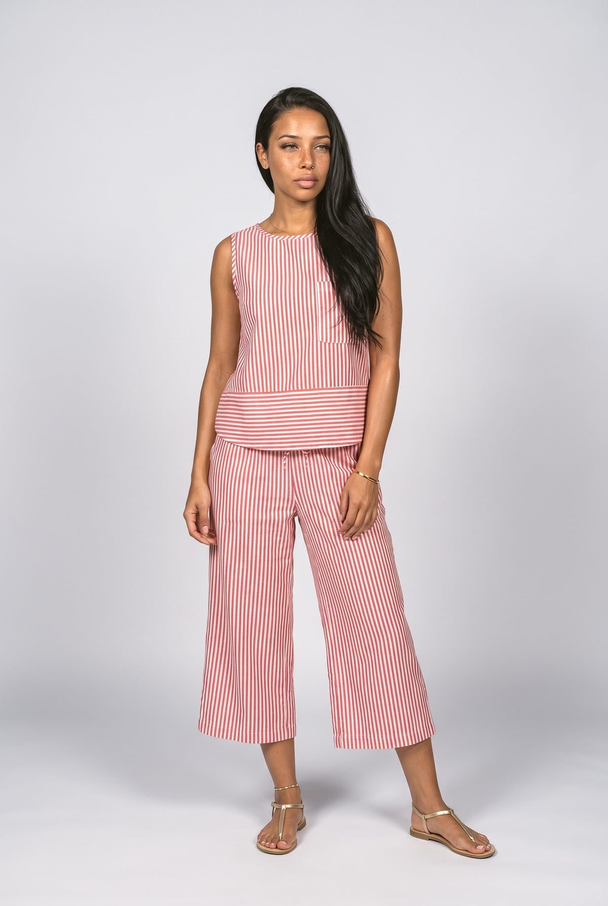 Striped Two Piece Outfit