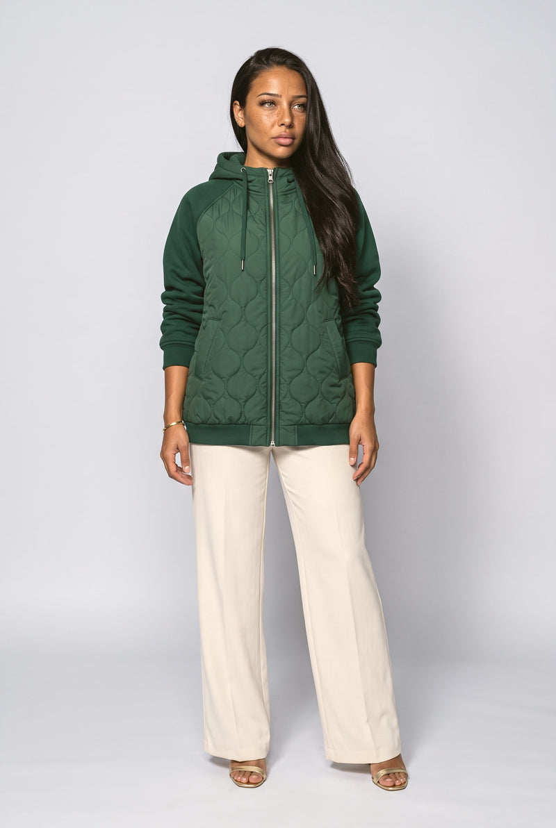 Dark Green Puffer Jacket