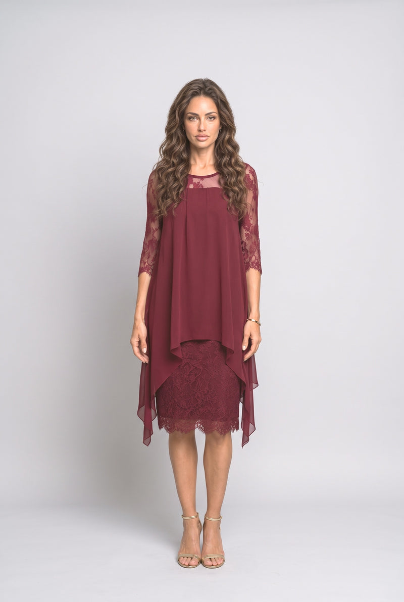Burgundy Cocktail Dress