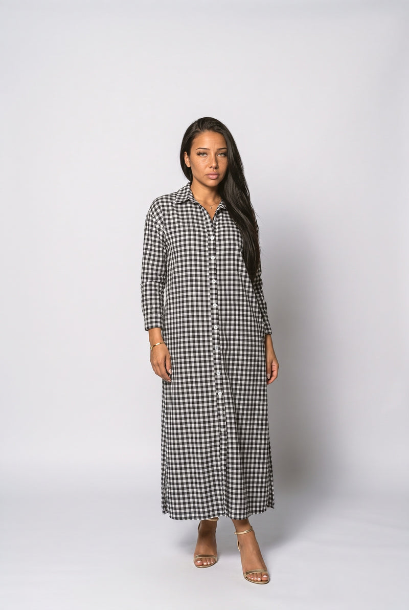 Gingham Maxi Dress