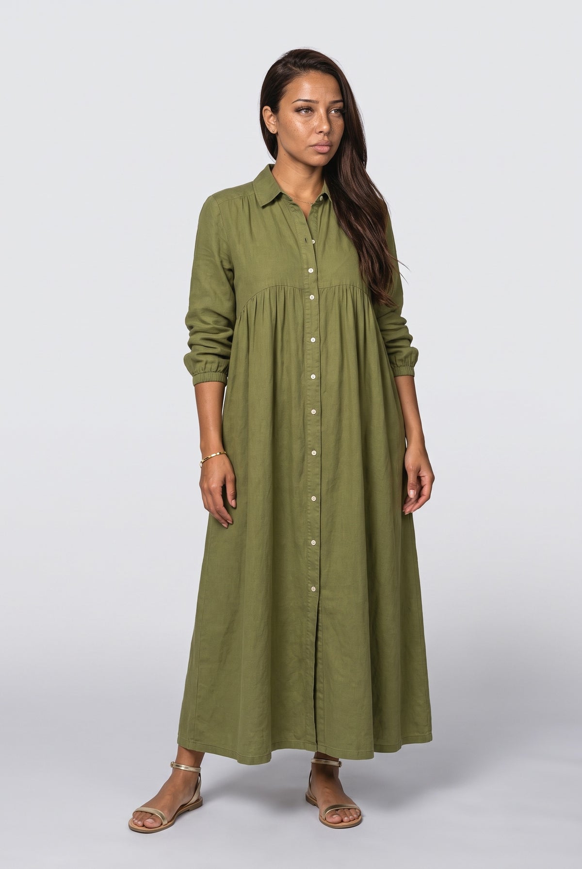 Linen Maxi Dress