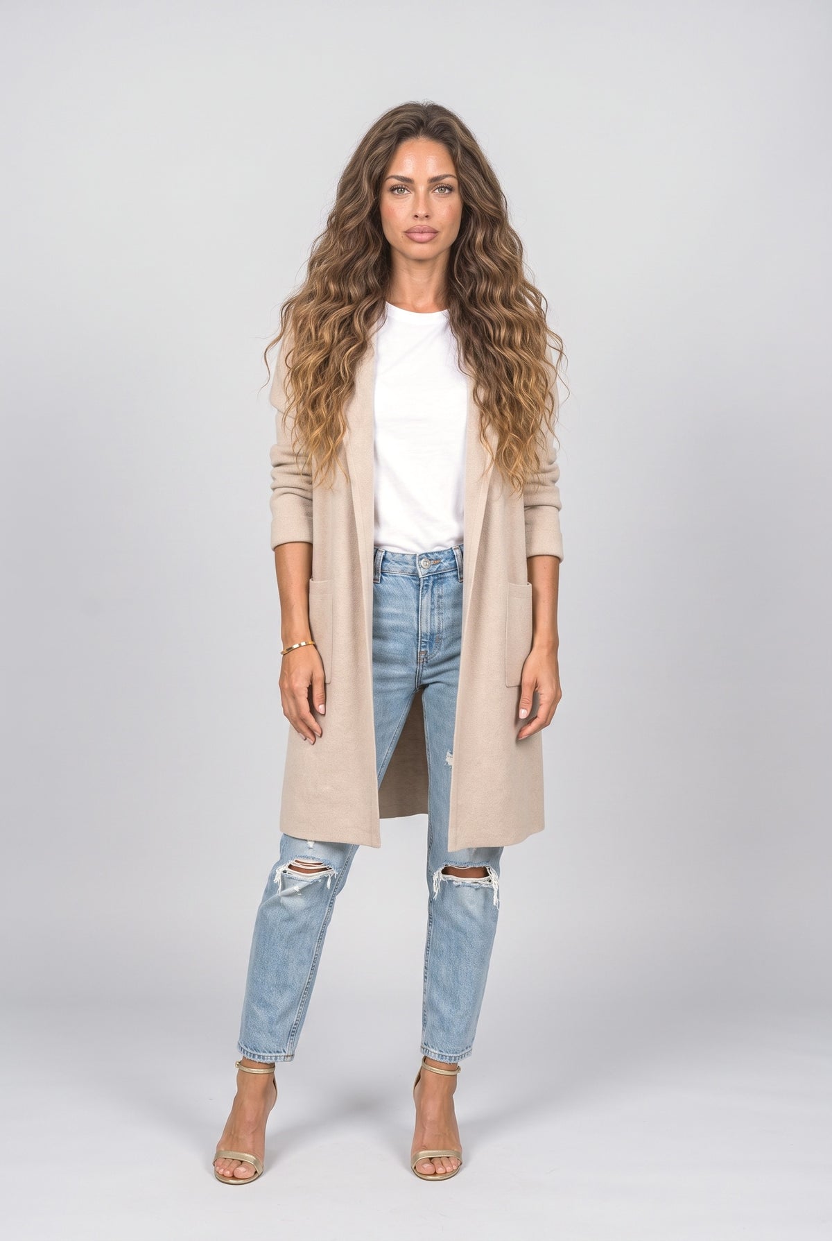 Knit Long Cardigan