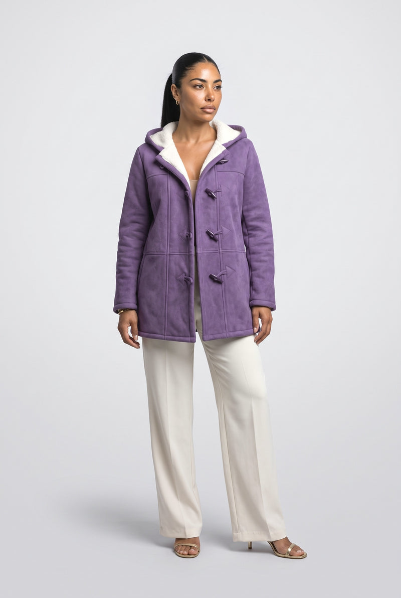 Dusty Purple Wool Coat