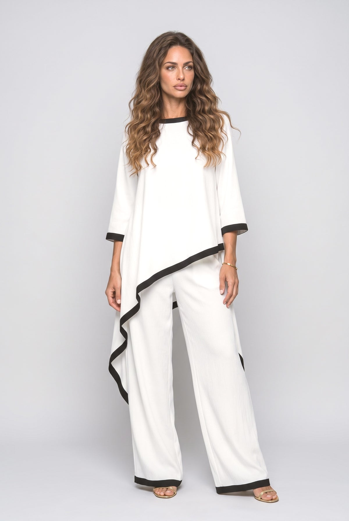 Asymmetric Two Piece Outfit