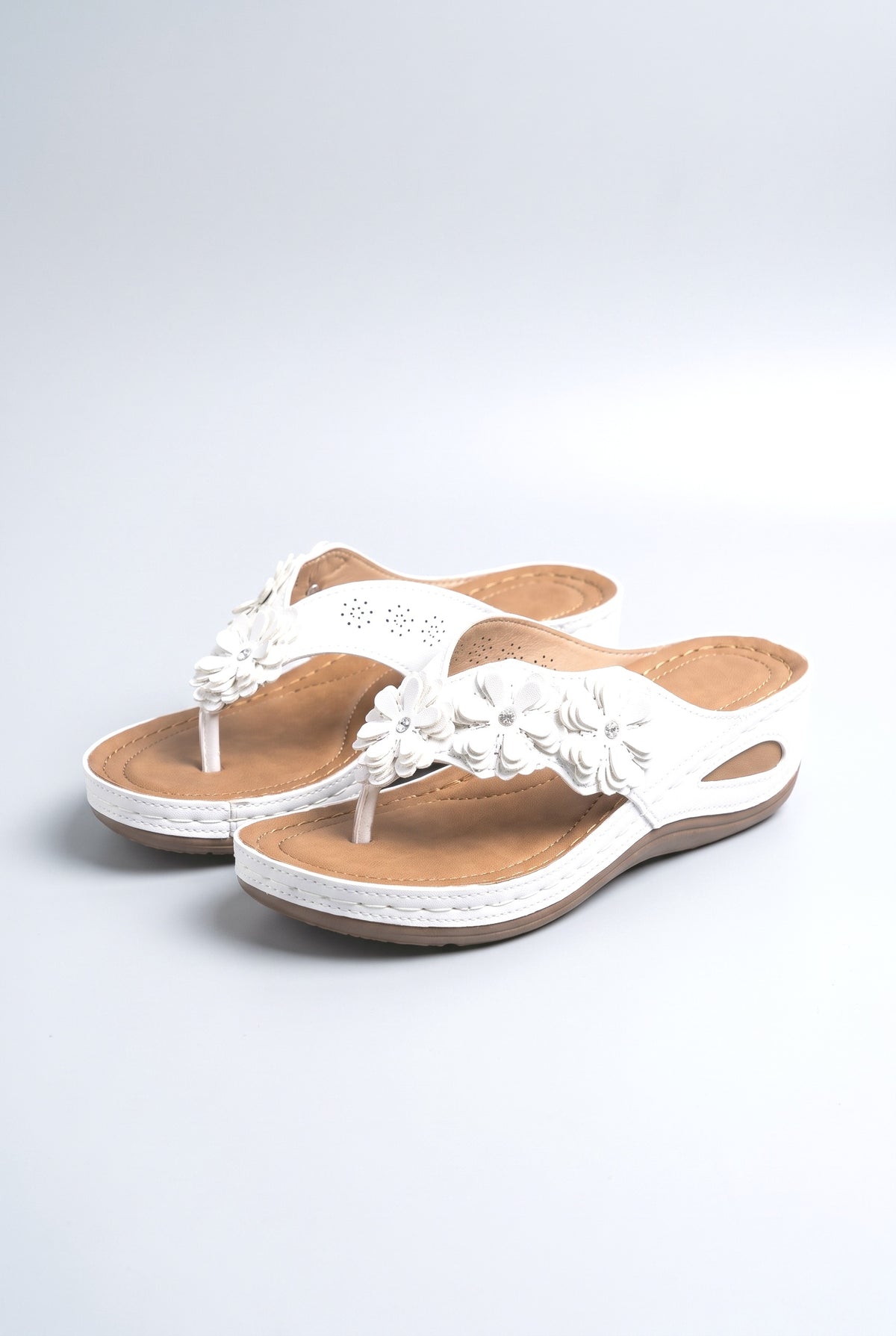 Floral Platform Sandals