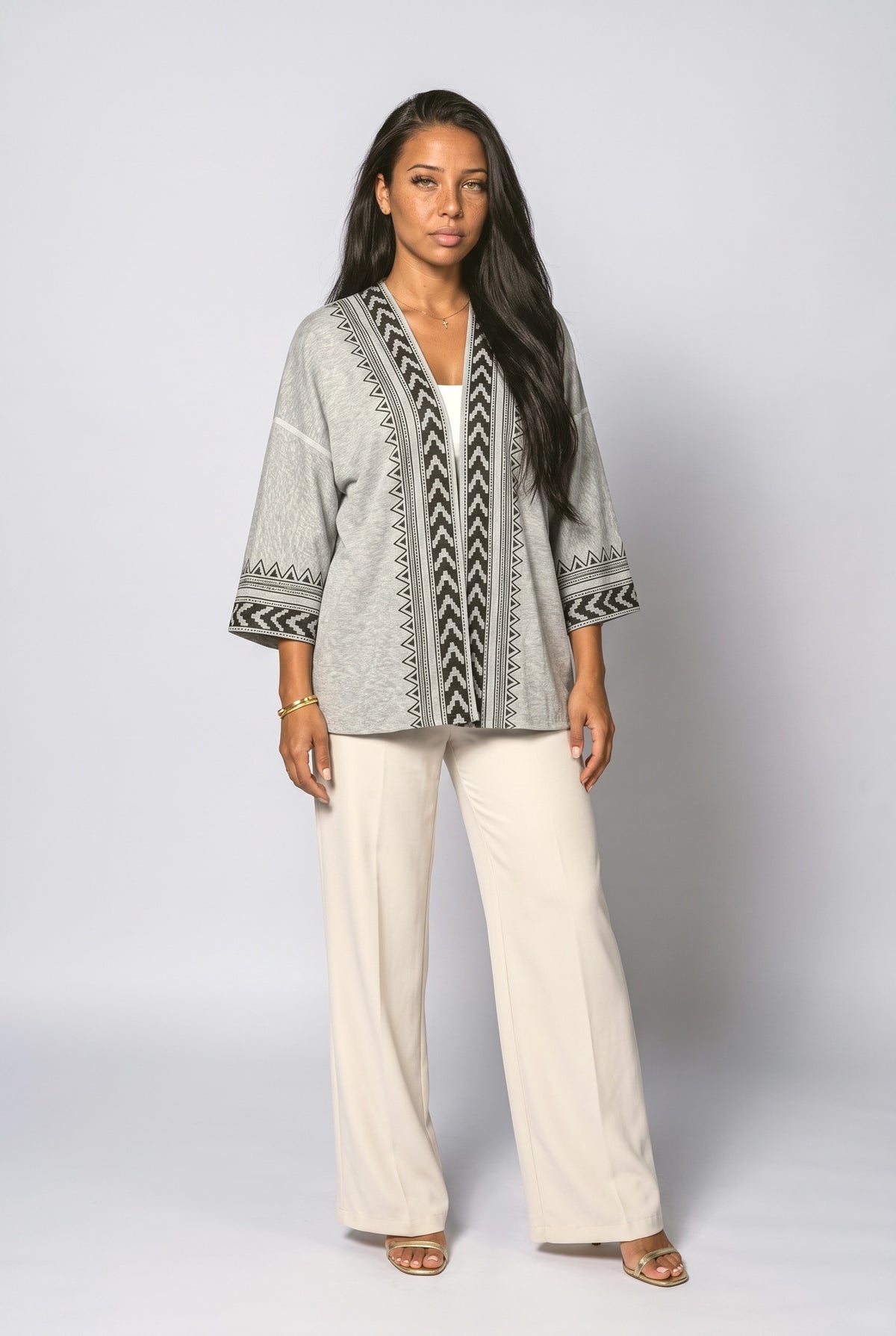 Geometric Knit Cardigan