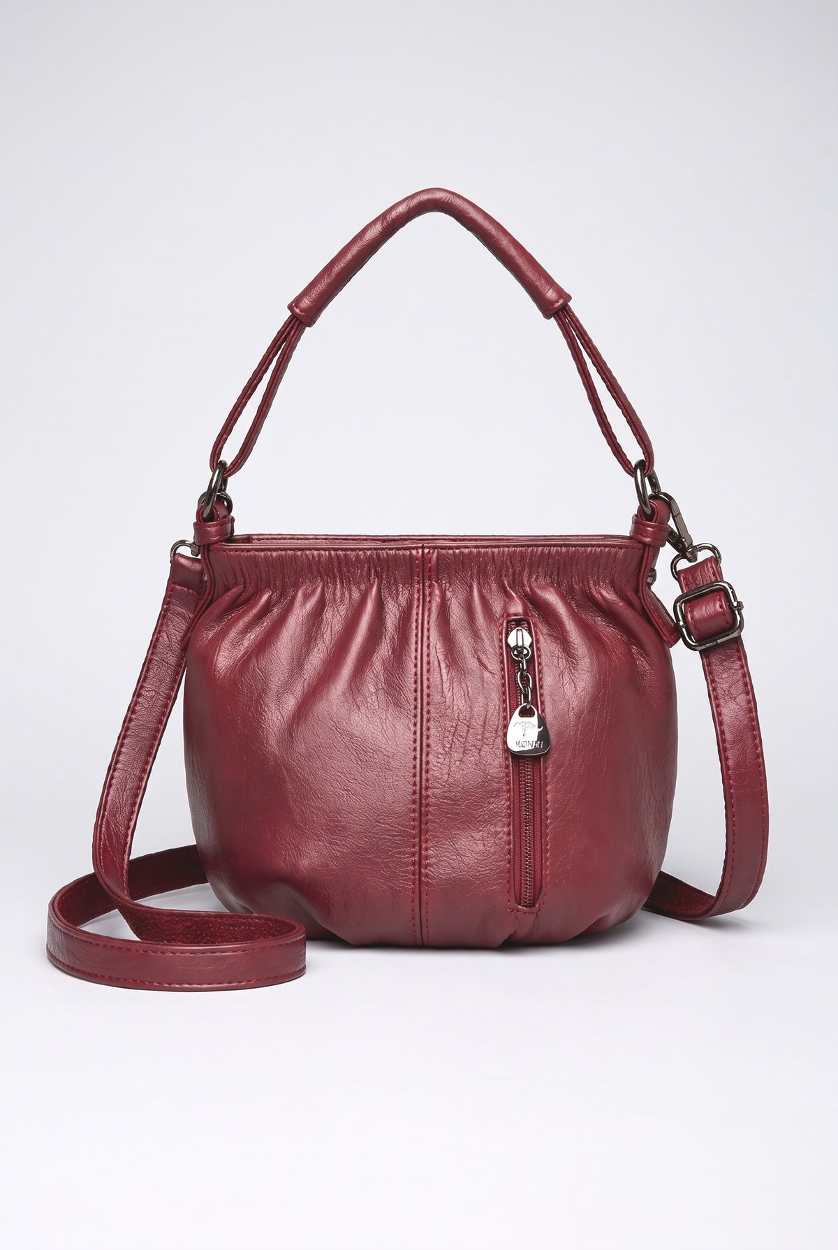 Pleated Crossbody Bag